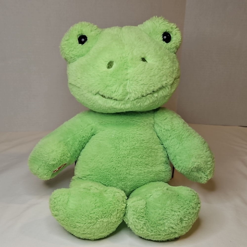 Build-A-Bear Spring Green Frog Plushie Stuffed Animal